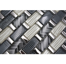 Mozaic sticlă XCM MW20 gri 30x31 cm