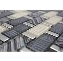 Mozaic sticlă XCM MW20 gri 30x31 cm