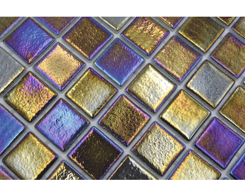 Plăci de mozaic pătrate din sticlă