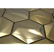 Mozaic metal HXM 30GO auriu 25,7x29,7 cm-thumb-3