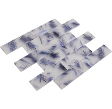 Mozaic sticlă XCM HL34 albastru mat 29,8x29,8 cm