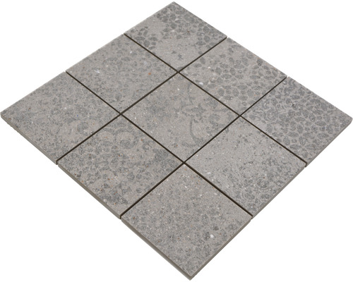 Nouă plăci gri, aranjate pătratic