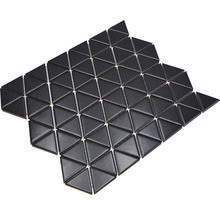 Mozaic piscină ceramic CG TR 49 negru mat 25,2x29,1 cm