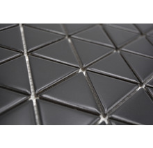 Mozaic piscină ceramic CG TR 49 negru mat 25,2x29,1 cm