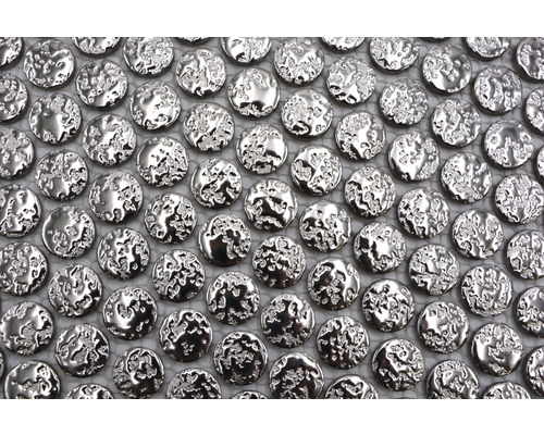 Placă de mozaic cu forme rotunde, neregulate