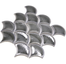 Mozaic piscină ceramic FS IC7 gri 25,9x27,3 cm