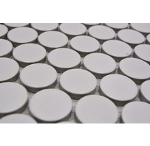 Mozaic piscină ceramic 11G alb mat 31,2x33 cm