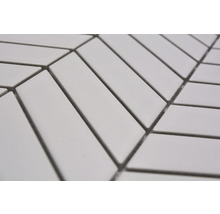 Mozaic piscină ceramic CHEV 21 alb mat 28,85x30,25 cm