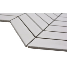 Mozaic piscină ceramic CHEV 21 alb mat 28,85x30,25 cm