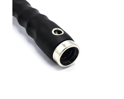 Prim-plan cu un mâner cu accesoriu metalic