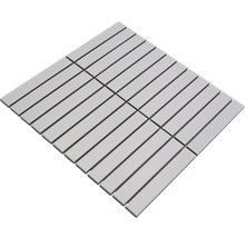 Mozaic piscină ceramic CG ST 220 alb mat 29,6x30 cm