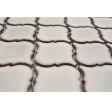 Mozaic piscină ceramic CLP 5AW alb 29,3x24,5 cm