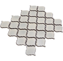 Mozaic piscină ceramic CLP 5AW alb 29,3x24,5 cm