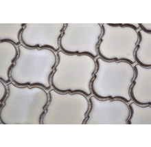Mozaic piscină ceramic CLP 5AW alb 29,3x24,5 cm