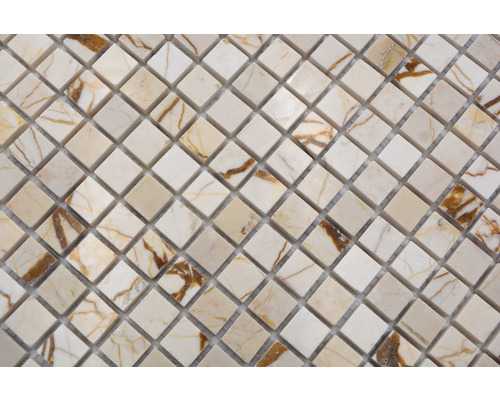 Placă de mozaic pătrată din marmură