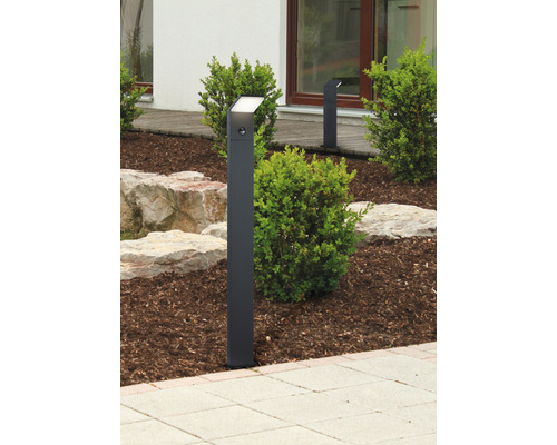 Stâlp iluminat cu LED integrat Pearl 8W 900 lumeni, 50 cm, senzor de mișcare, pentru exterior IP54, negru Stâlp iluminat cu LED integrat Pearl 8W 900 lumeni, 50 cm, senzor de mișcare, pentru exterior IP54, negru