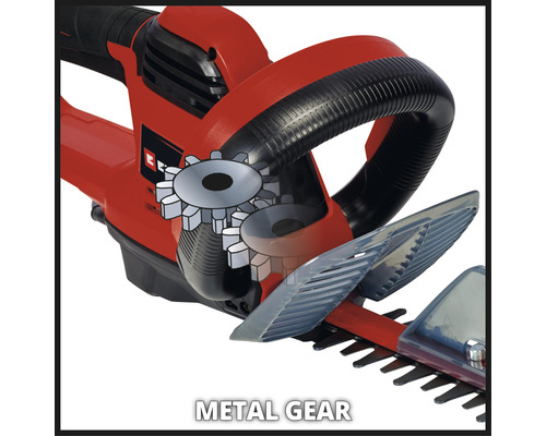 Vizualizare detaliată a angrenajelor metalice ale unui gard viu