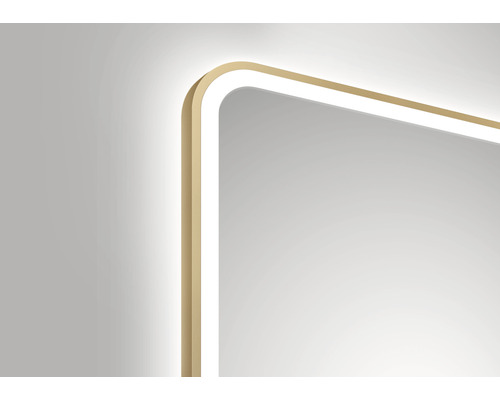 Prim-plan al unei oglinzi cu iluminare