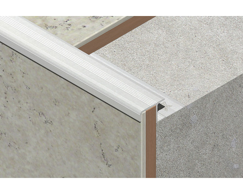 Profil de margine de scară din aluminiu pe scară