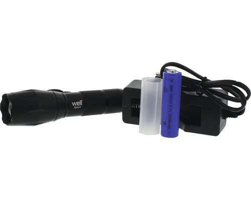 Lanternă Well Space cu baterie, adaptor de încărcare și husă de protecție