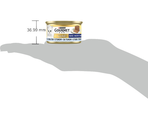Conservă cu hrană pentru pisici Purina Gourmet Gold cu aromă de ton și înălțime de 36.99 milimetri