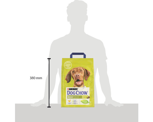 Hrană uscată pentru câini adulți Purina Dog Chow, înălțime 380 mm