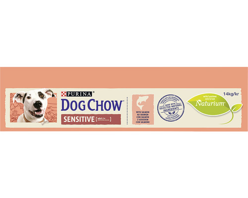 Purina Dog Chow Sensitive hrană uscată cu somon, 14 kilograme
