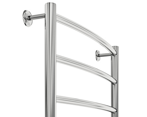 Calorifer de baie din metal cu bare curbate pentru montare pe perete