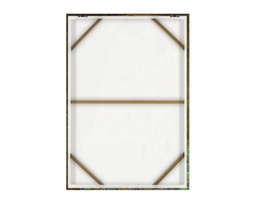 Partea din spate a unei pânze cu cadru din lemn