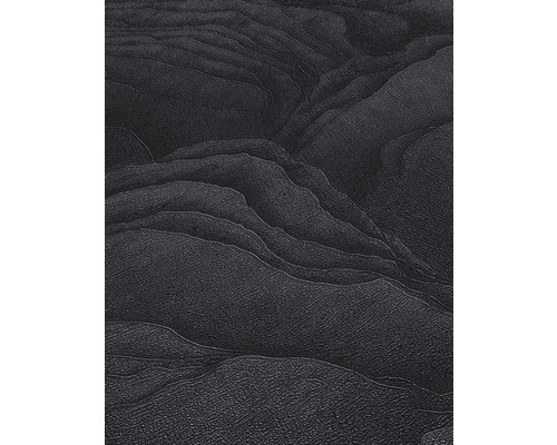 Prim-plan cu tapet negru în relief cu modele abstracte.