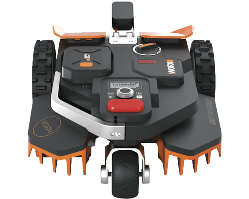 Robot de tuns iarba Worx vedere din față