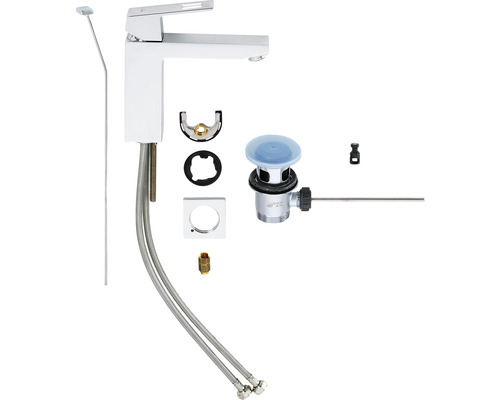 Baterie chiuvetă cu set de scurgere și accesorii