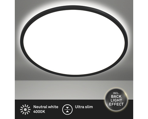 Plafonieră ovală cu LED, cu iluminare de fundal