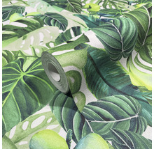 Rola de tapet cu frunze tropicale