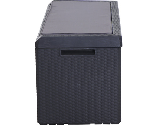 Cutie de depozitare din plastic cu pernă de șezut