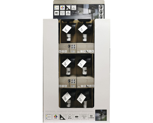 Pachet cu șase proiectoare solare pentru exterior