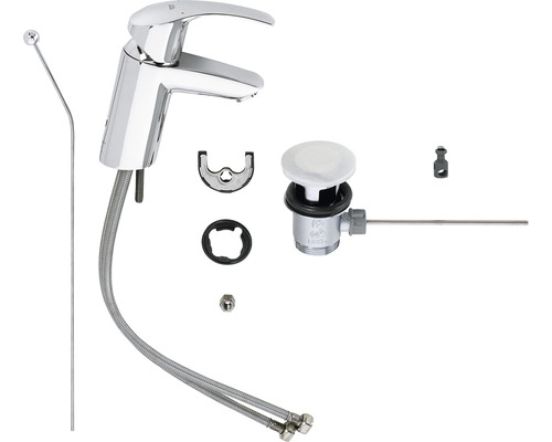 Baterie lavoar cu accesorii pentru instalare