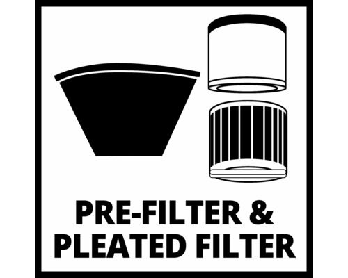 Prefiltru și filtru pliat