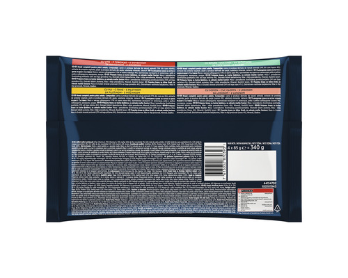 Spatele ambalajului de hrană pentru pisici Purina