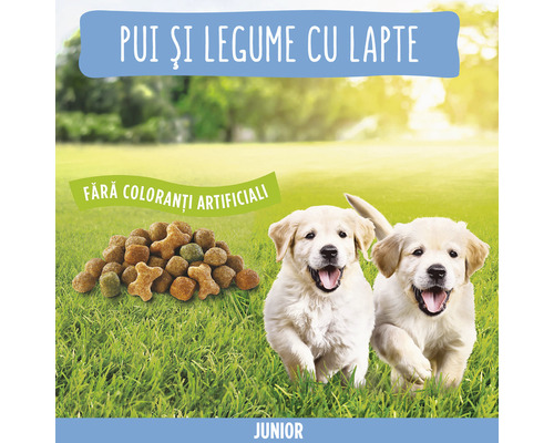 Hrană pentru căței Junior cu carne de pasăre și legume