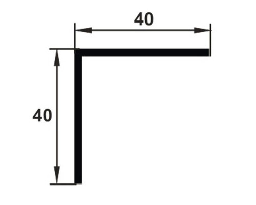 Cornier cu dimensiunile 40 x 40