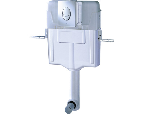 Rezervor WC pentru montaj pe perete cu placă de acționare