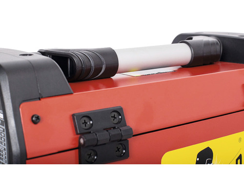 Imagine detaliată a unui aparat de sudură cu mâner și balama