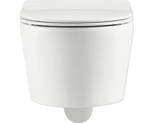 Toaletă suspendată cu spălare adâncă din ceramică cu capac WC