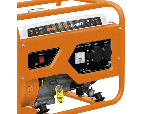 Generator de curent cu voltmetru, prize și cadru de protecție