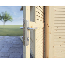 Căsuță de gradină Bertilo Pentus 2 cu podea 247x265 cm natur