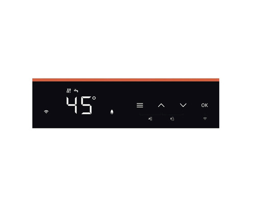 Panou de control al unui sistem de încălzire cu afișaj digital de 45 de grade Celsius