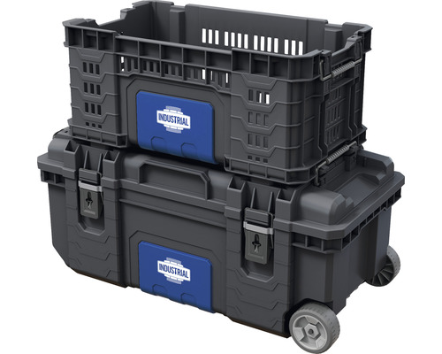 Lăzi de scule stivuite cu roți