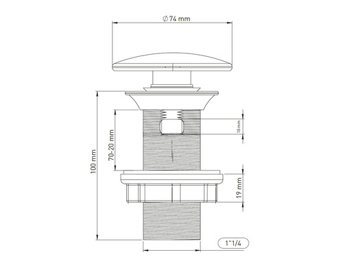 Desen tehnic al unei supape cu cote