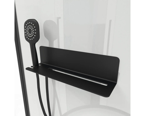 Set de duș cu raft în zona de duș